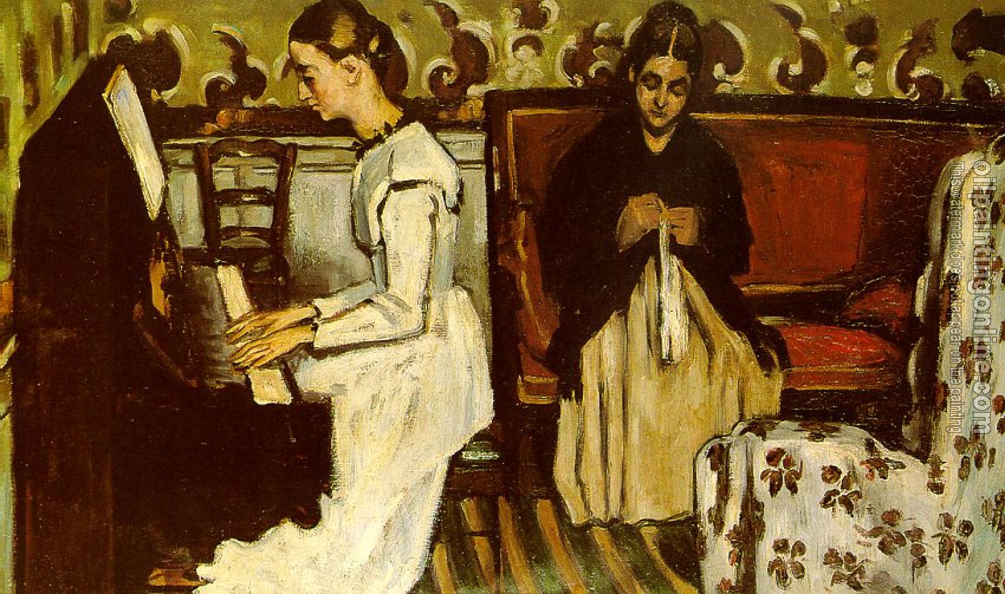 Cezanne, Paul - Girl at the Piano (Ouverture to Tannhauser)